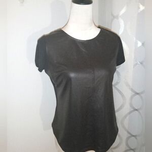The limited black jersey top with snakeskin front . Size S